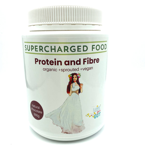 Organic Chocolate Protein And Fibre Powder + Sprouted + Vegan